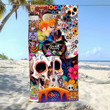 Mexican Day of the Dead Beach Towel