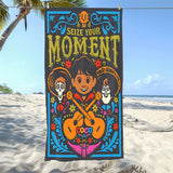 Mexican Day of the Dead Beach Towel