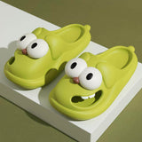 Big-Eyed Dog Design Couple Slippers