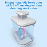 Double-Sided Magnetic Window Cleaner with Scraper