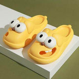 Big-Eyed Dog Design Couple Slippers