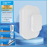 Double-Sided Magnetic Window Cleaner with Scraper